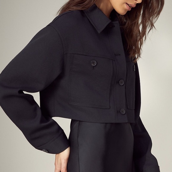 Aritzia - little cropped jacket (black) - Picture 9 of 10